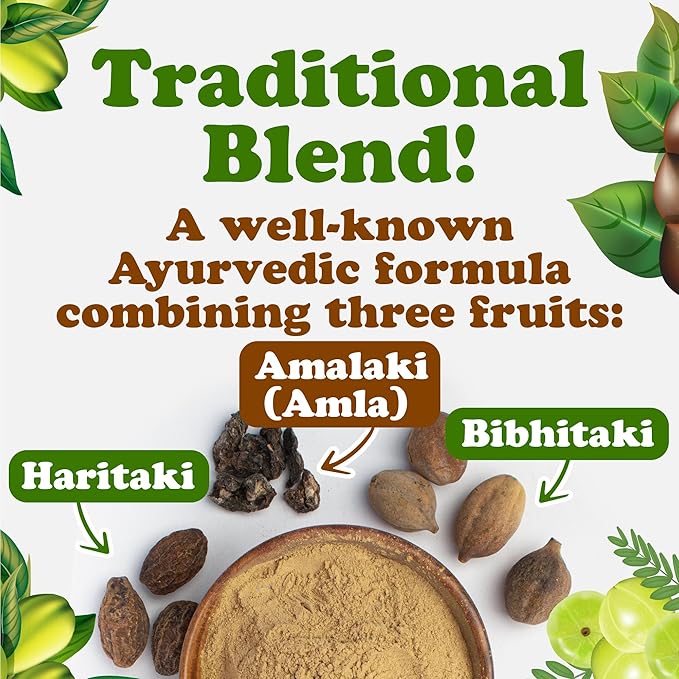 Food to Live Organic Triphala Powder, 20 Pounds – Natural Detox, Blend from Fruits Amalaki, Haritaki and Bibhitaki, Non-GMO, Perfect for Tea and Smoothies, Vegan, Kosher, Bulk