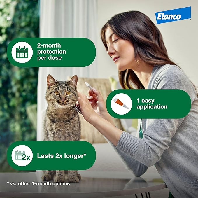 Advantage XD Small Cat Flea Prevention & Treatment For Cats 1.8-9lbs. | 2-Topical Doses, 2-Months of Protection Per Dose