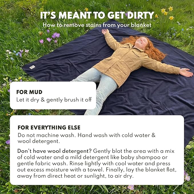 Woolly Mammoth Woolen Company Merino Wool Blanket - 80% Merino Wool - Camping Blankets for Cold Weather - Mositure-Wicking for Overlanding, Hunting, Emergency Kits, Bushcraft (66" x 90" Lapsis)