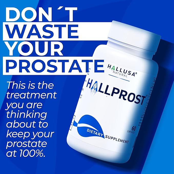Próstata Inflamada - Prostatitis - Pastillas para la próstata - HALLPROST 60 CAPSULAS