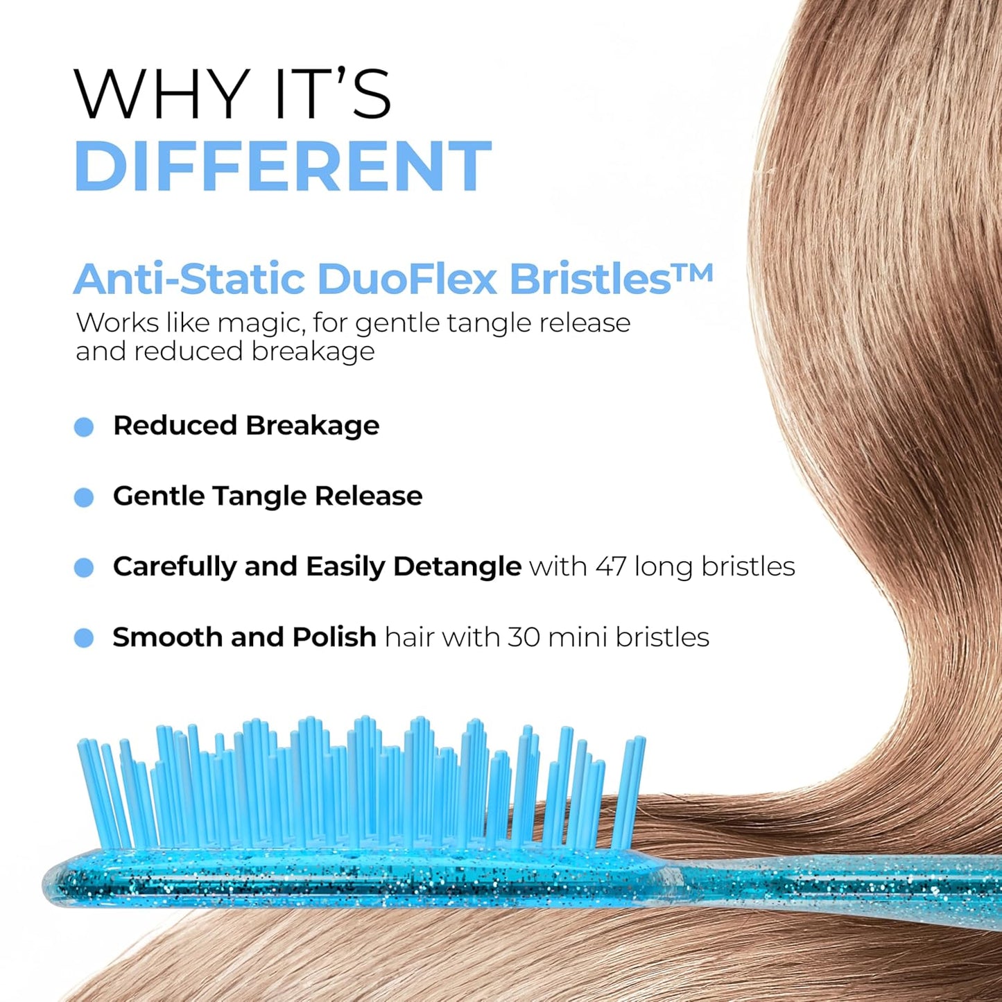 FHI Heat UNbrush Detangling Brush | Pain-Free for All Hair Types | Lightweight & Anti-Static