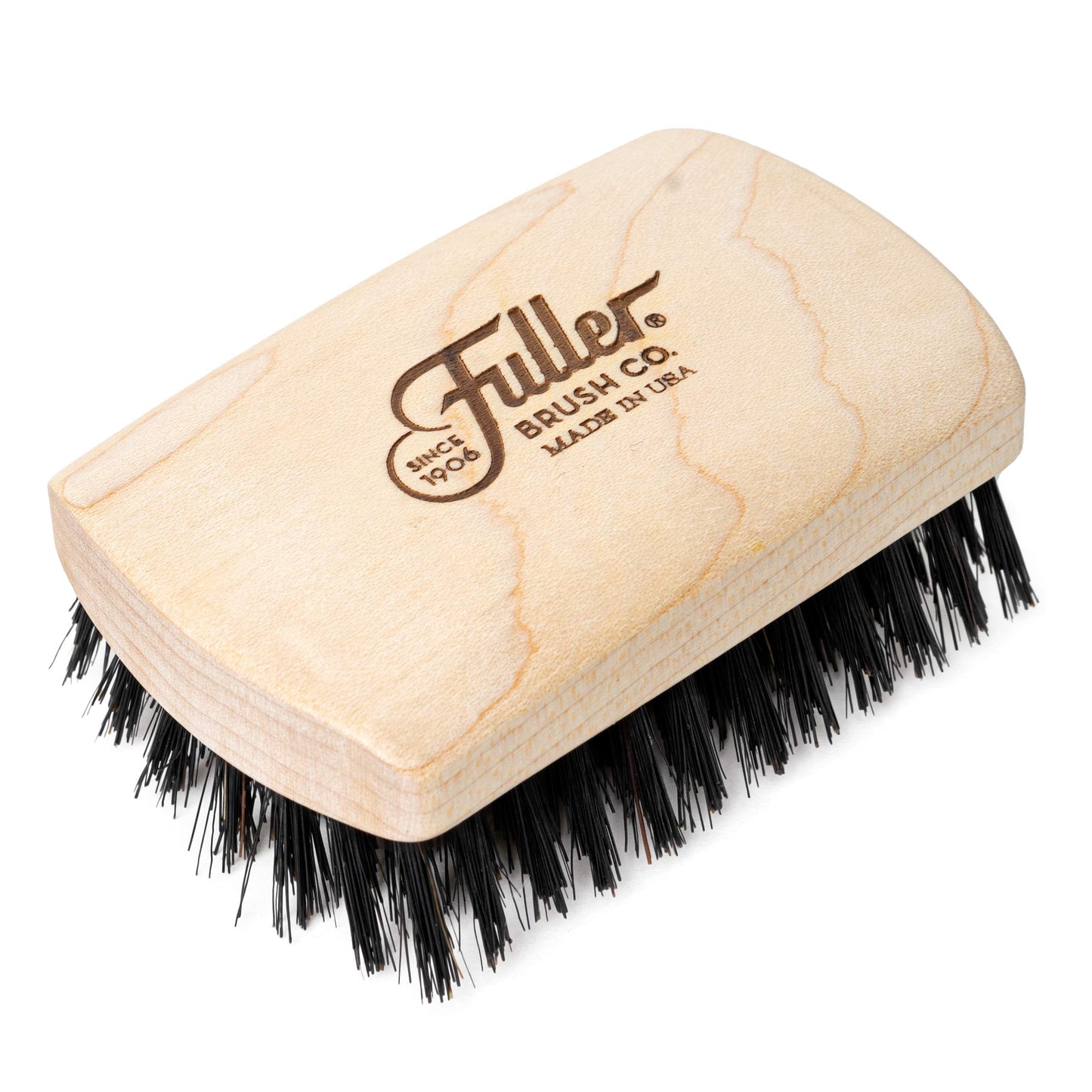 Fuller Brush Hair & Beard Brush - Wooden Pocket Hairbrush & Detangler W/ Firm Boar Bristles For Beards - Barber'S Grooming & Hai