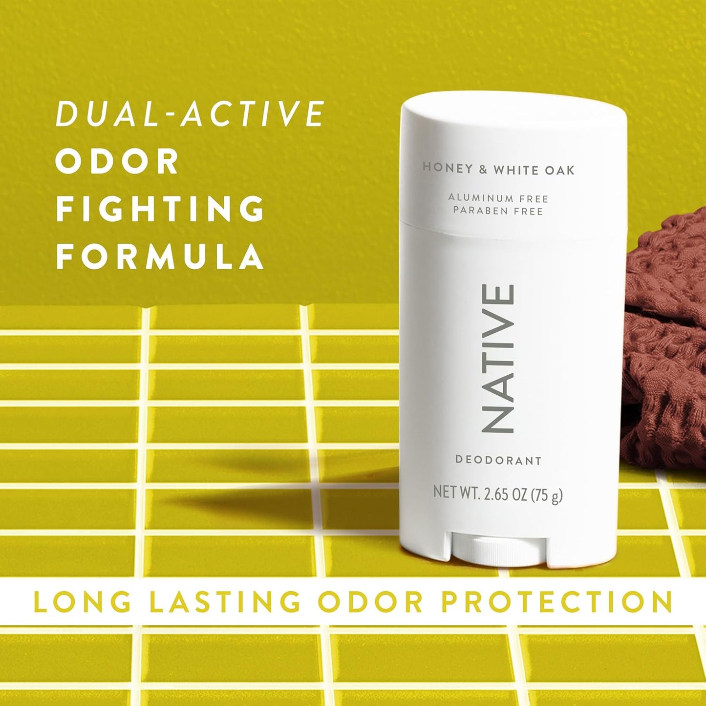 Native Deodorant | 72-Hour Odor Control | Aluminum-Free, Coconut & Vanilla, 2-Pack