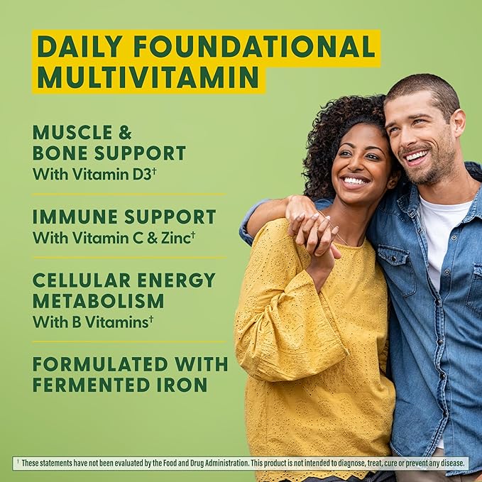 MegaFood One Daily Multivitamin - Multivitamin for Women and Men - with Real Food - Immune Support Supplement - Vitamin C & Vitamin B - Bone Health - Energy Metabolism - Vegetarian, Non-GMO - 90 Tabs