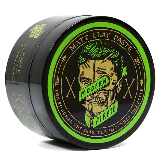 Modern Pirate Medium Hold Matte Clay Paste Hair Pomade 3.2 Oz