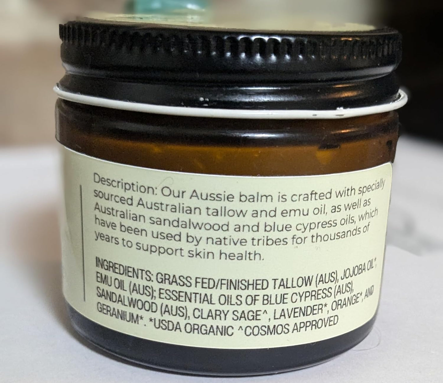 Handmade Coffee Vanilla Whipped Tallow Balm | Organic Body Butter - 1.3 Oz