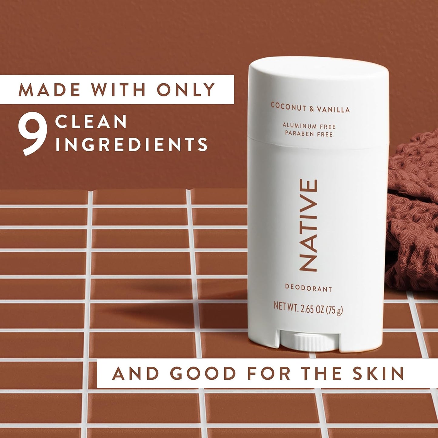 Native Deodorant | 72-Hour Odor Control | Aluminum-Free, Coconut & Vanilla