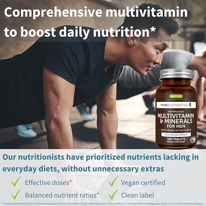 Methylated Kids Multivitamin Gummy + Methylated Men's Multivitamin Bundle, MTHFR Supplements with Active B-Vitamins, Clean Label, by Igennus