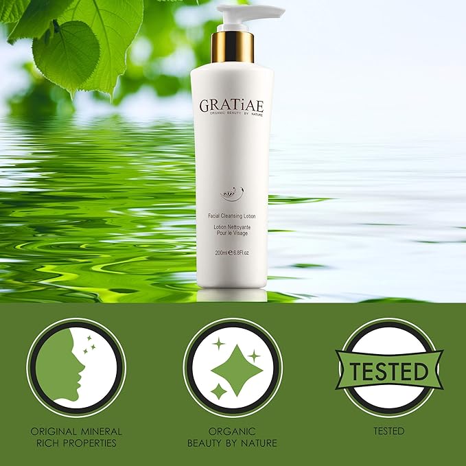 Gratiae Organics Facial Cleansing Lotion, 6.8-Ounce