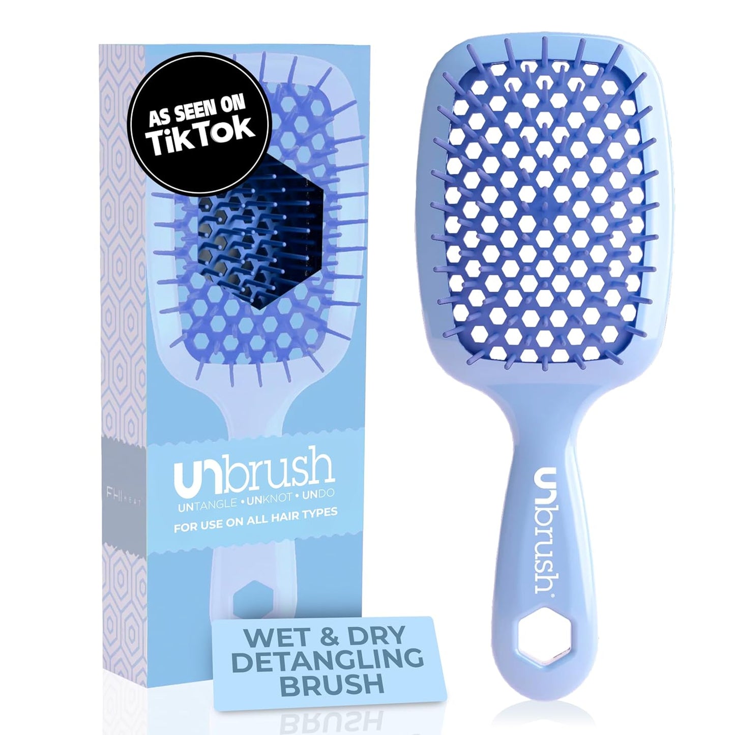 FHI Heat UNbrush Detangling Brush | Pain-Free for Wet & Dry Hair Types