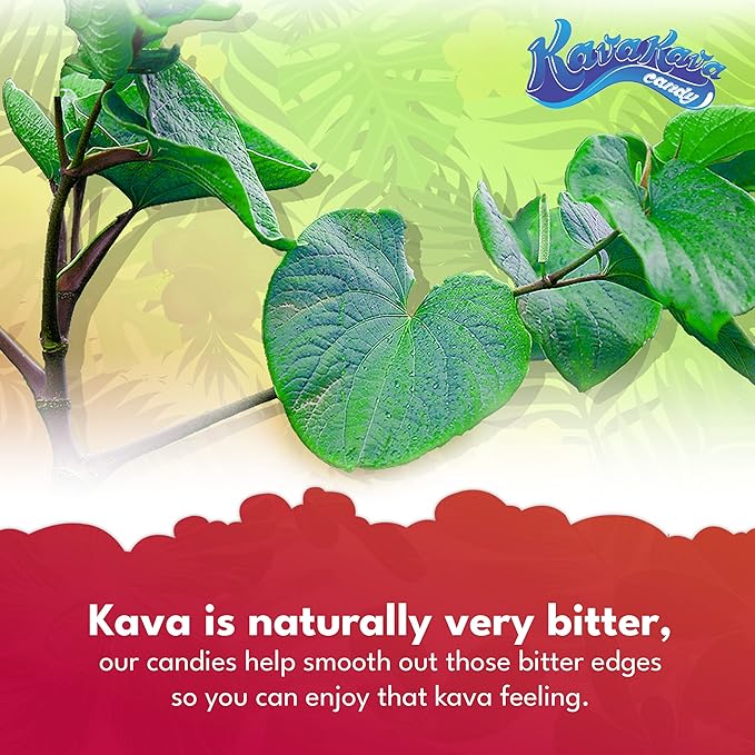Ozia Originals Kava Kava Candy - 8 Kava Candies Per Pack, Kava Extract Stress Relief Supplement, Natural Kava Root Chill Happy Pill, Encourages Positive Mood - Ginger Mint Flavor, 4 Packs