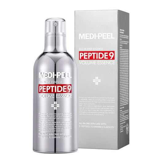 Medi-Peel Peptide 9 Volume All In One Essence 3.38 Fl.Oz. / 100Ml, Anti Wrinkle, Collagen Formula, Brightening Effect, Instant H