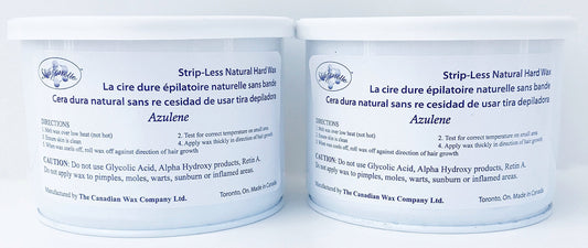 Sharonelle Natural Hard Azulene Wax In 14 Oz. - 2 Cans