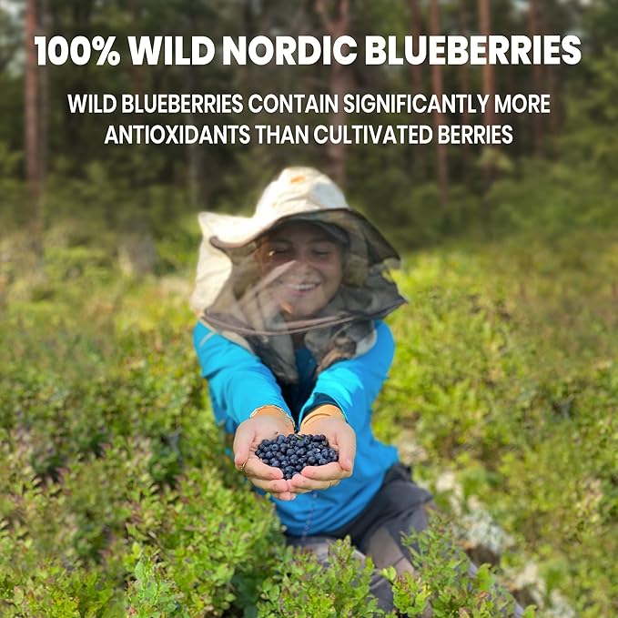 Father's Day Gift for Grandpa - USDA Organic Wild Bilberry Extract Bundle 2x3.4oz Liquid Extract + Organic Wild Blueberry Powder 5oz - Wellness Gift for Eyes & Superfood Extract