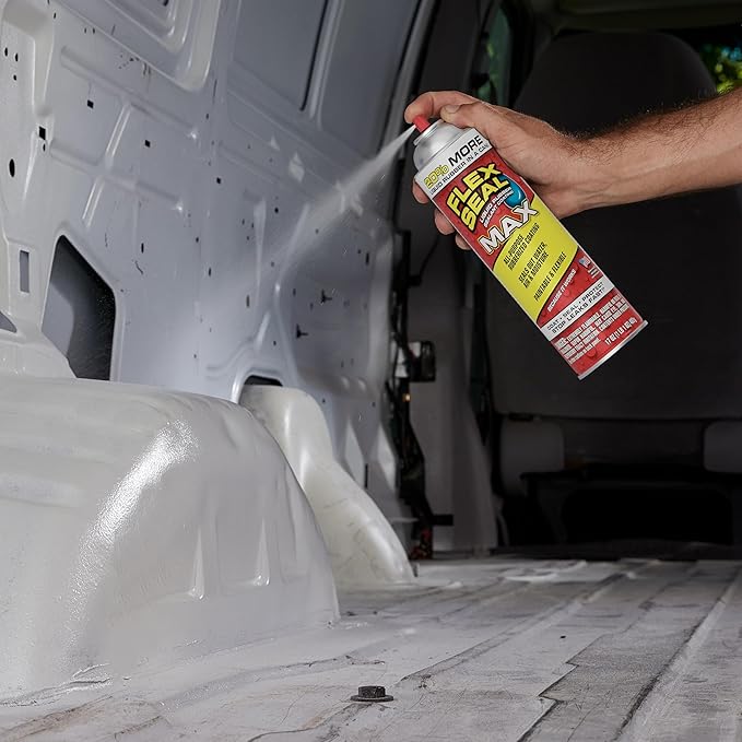 Flex Seal MAX, 17 oz, 1-Pack, Black, Stop Leaks Instantly, Waterproof Rubber Spray On Sealant Coating, Perfect for Gutters, Wood, RV, Campers, Roof Repair, Skylights, Windows, and More