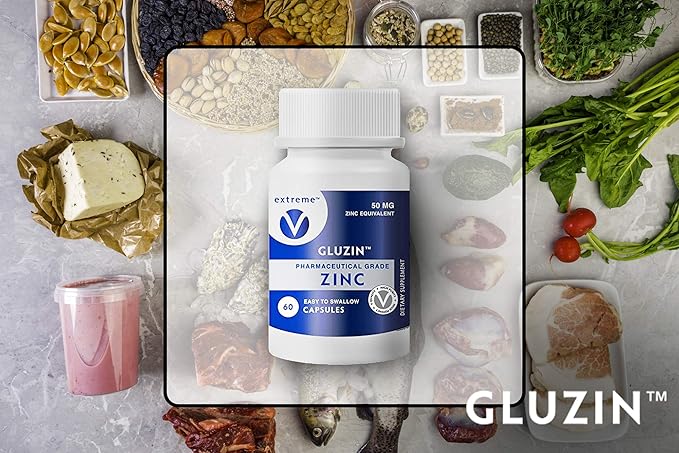 Gluzin 50MG Pharmaceutical Grade Zinc Vegan Friendly