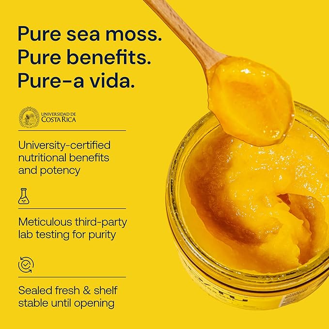 GO/TU Sea Moss Gel – 16oz Mango | Pure, Shelf-Stable Superfood | Nature’s Multivitamin