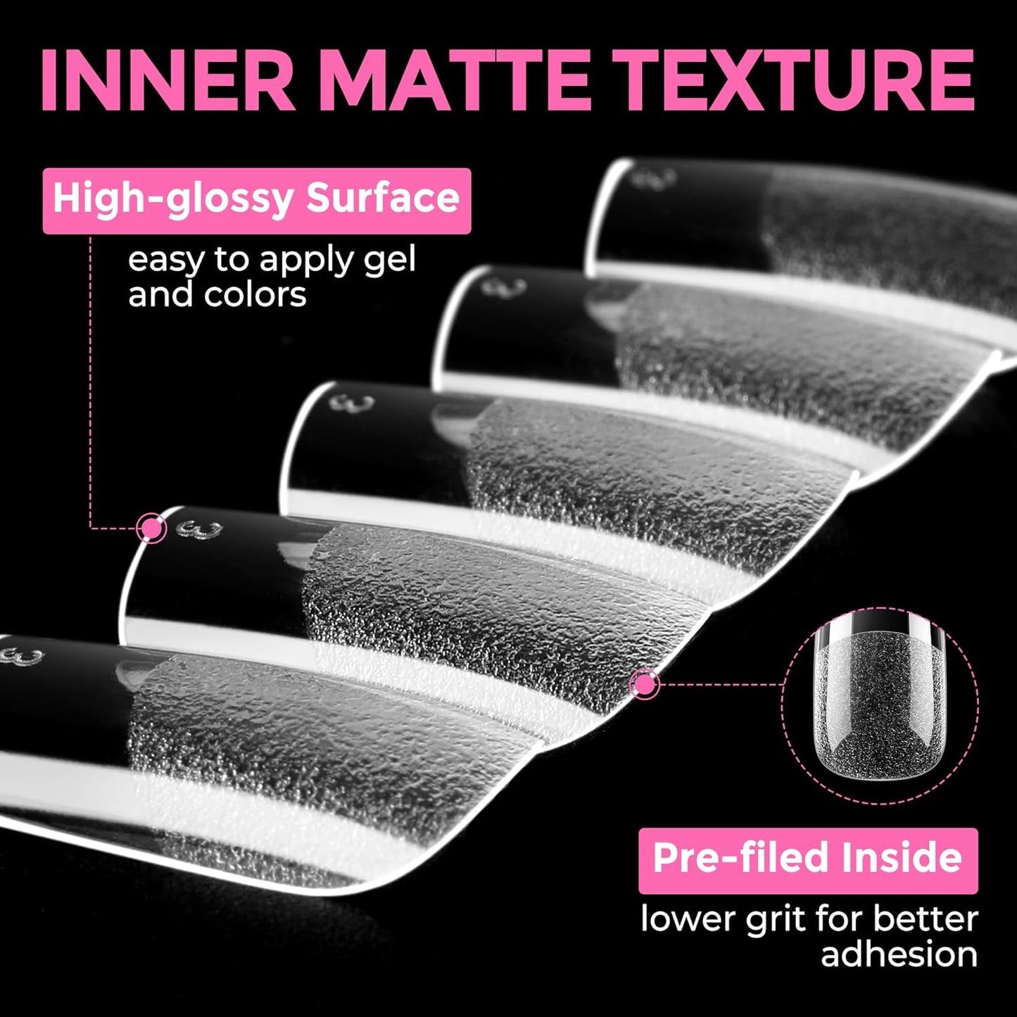 Extra Short Square Fake Nails | 216pcs Gel Tips | Full Cover Acrylic for DIY