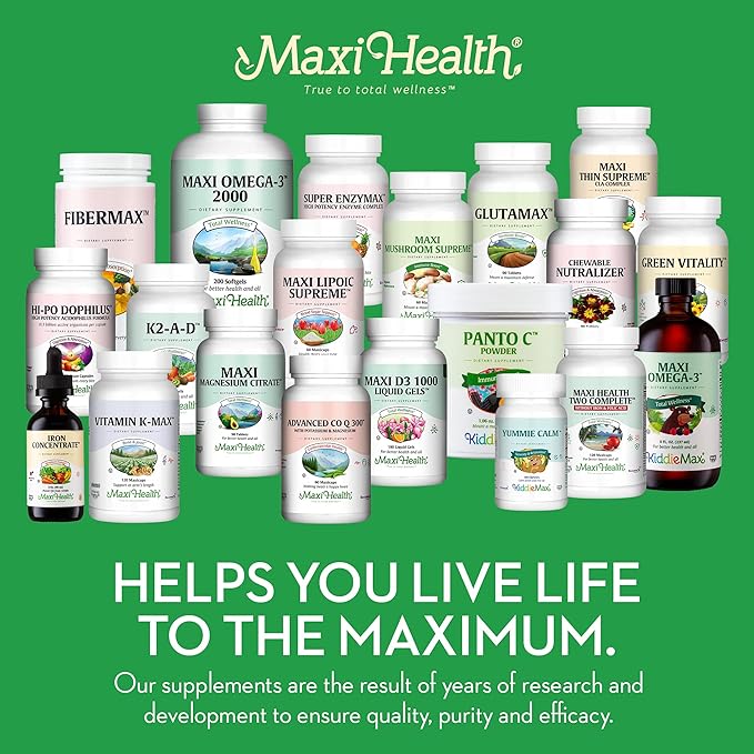 Maxi Health Iron Supplement - Gentle Iron Supplements for Men & Women - Ferrous Fumarate - Ferrochel 25 MG for Anemia & Red Blood Cell Production - Chelated Iron Pills - 100 Kosher Tablets