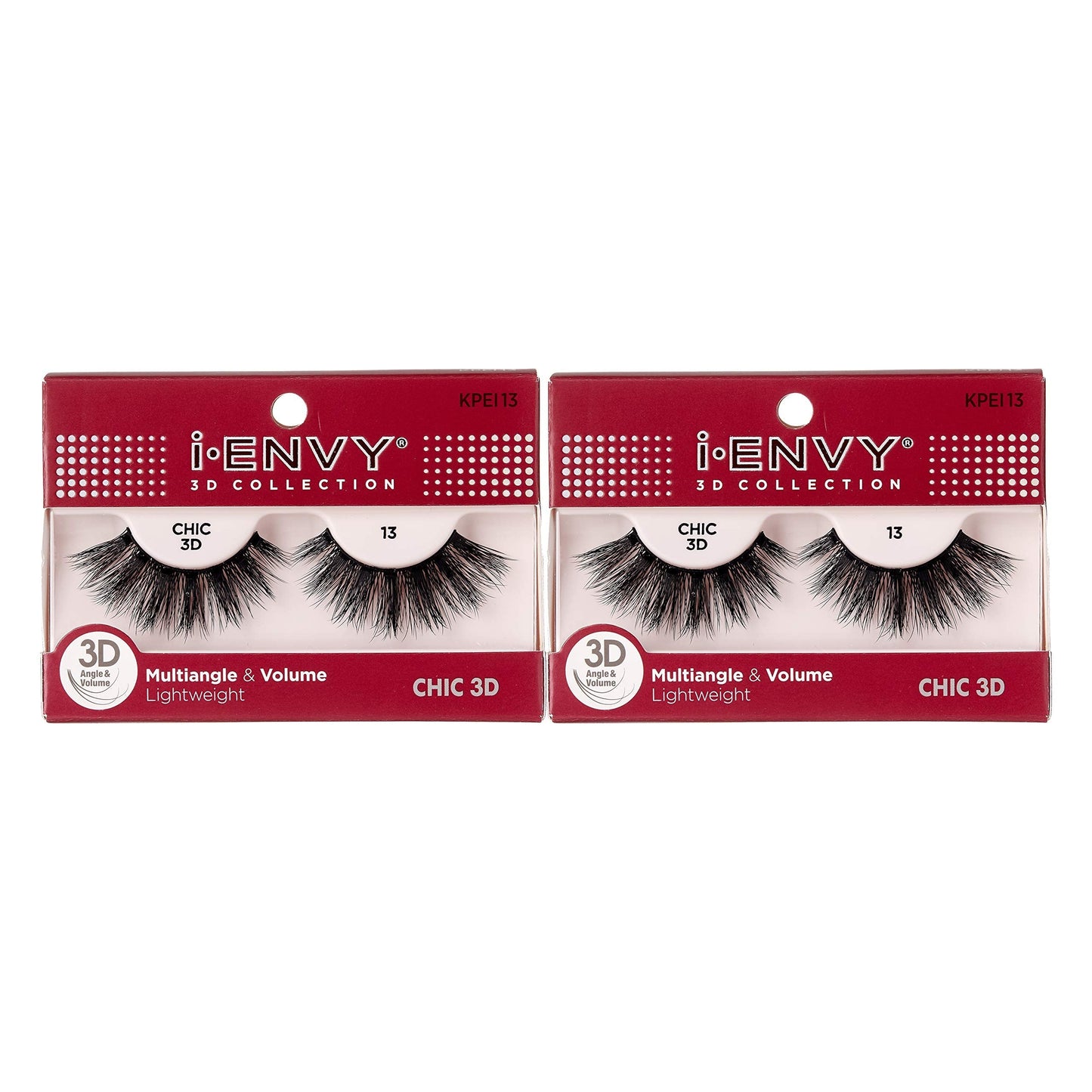 I-Envy 3D Glam Collection Multi-Angle & Volume (2 Pack, Kpei13)
