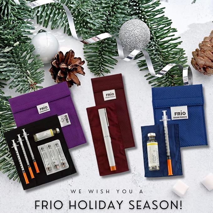 FRIO Cooling Wallet - Insulin Cooler for 45+ Hours of Stress Free On The Go - Purple - Duo