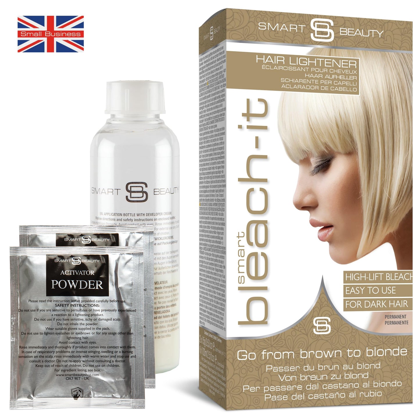 Smart Beauty Blonde Bleach-It, The Ultimate Lightener For Dark Hair, Perfect For Highlighting And Vibrant Pastel Colour, Hair Bl