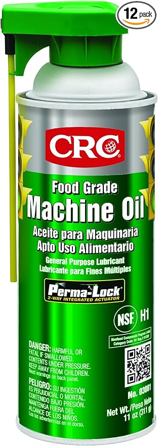 CRC Food Grade Machine Oil, 11 Wt Oz, (Pack of 12), 03081CS