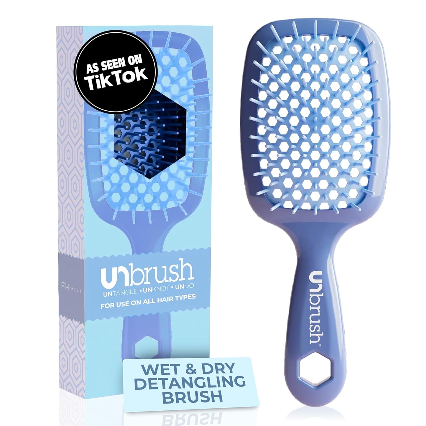FHI Heat UNbrush Detangling Brush | Pain-Free for Wet & Dry Hair Types