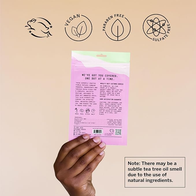 Dot Pimple Zit Patches for Face – Dermatologist Recommended & Ranked 1 for Most Effective Blemish Support – All Natural Hydrocolloid Acne Stickers with Vitamin C & Salicylic Acid (8 & 12 mm, 108 ct)