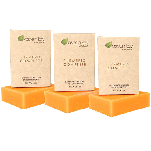 Turmeric Soap Bar (3 Pack) For Body & Face, Made With Natural And Organic Ingredients. Gentle Soap - For All Skin Types - Made I