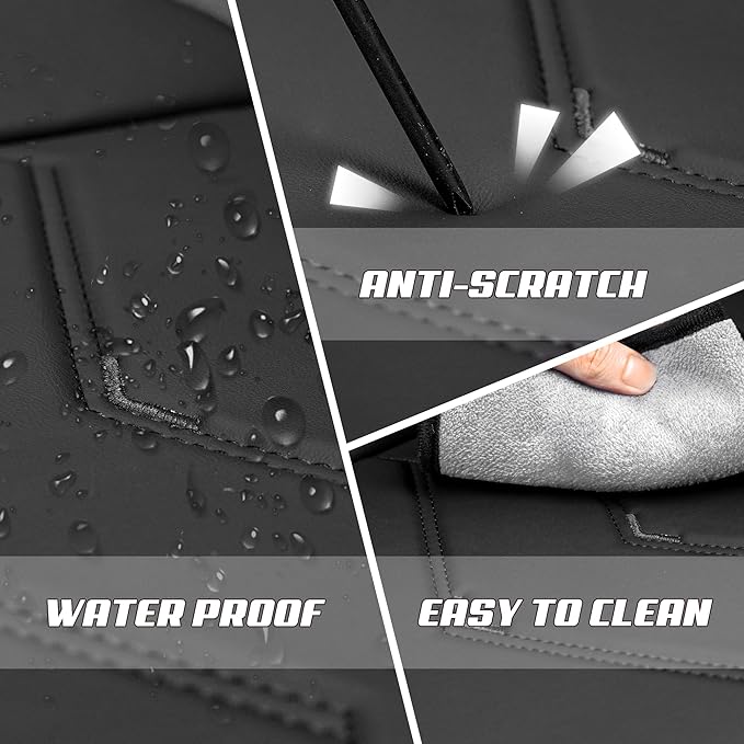 Car Seat Covers Fit for Infiniti g37 2000-2026, Stylish Sport Seat Covers, Waterproof Wear-Resistant Premium Nappa Leather Car Seat Cover.(2 Pcs Front with Pillow/Pure Black)