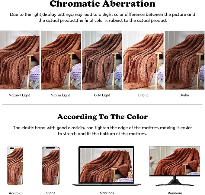 NEWCOSPLAY Super Soft Twin Blanket Coffee Premium Silky Flannel Fleece 3D Waffle Checkered Lightweight Bed Blanket All Season Use (Coffee, Twin(60"x80"))