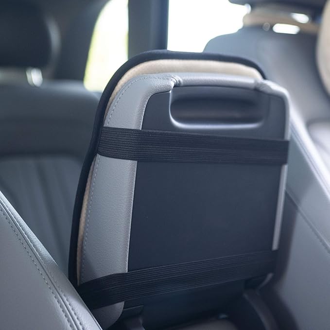 FH Group Neosupreme Gray Flat Pattern Center Console Pad – Water-Resistant Armrest Cover Protector for Cars, SUVs & Trucks