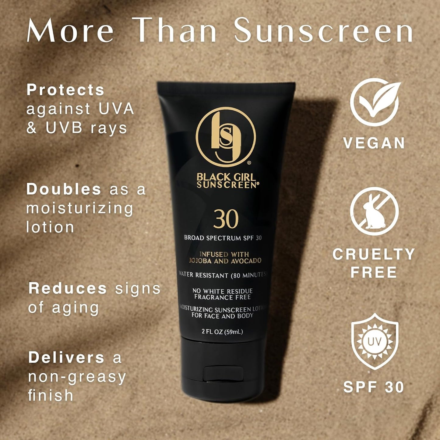 Moisturizing SPF 30 Sun Lotion | Ultra Sheer | Travel Size | For Melanin-Rich Skin