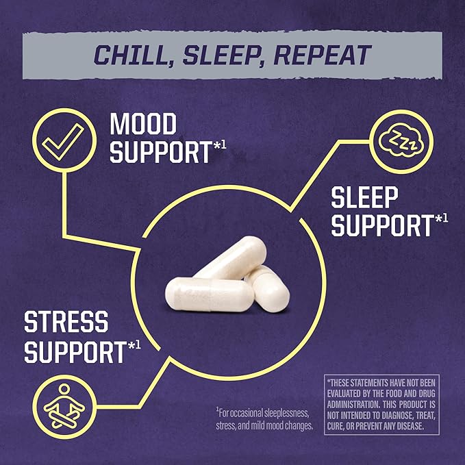 Magnesium Supplement + Zen Capsules Mood, Sleep & Stress Support with Magnesium, L-Theanine & GABA Promotes Relaxation, Sleep Quality & Mental Clarity – Vegan & Non-Drowsy – 90 Capsules