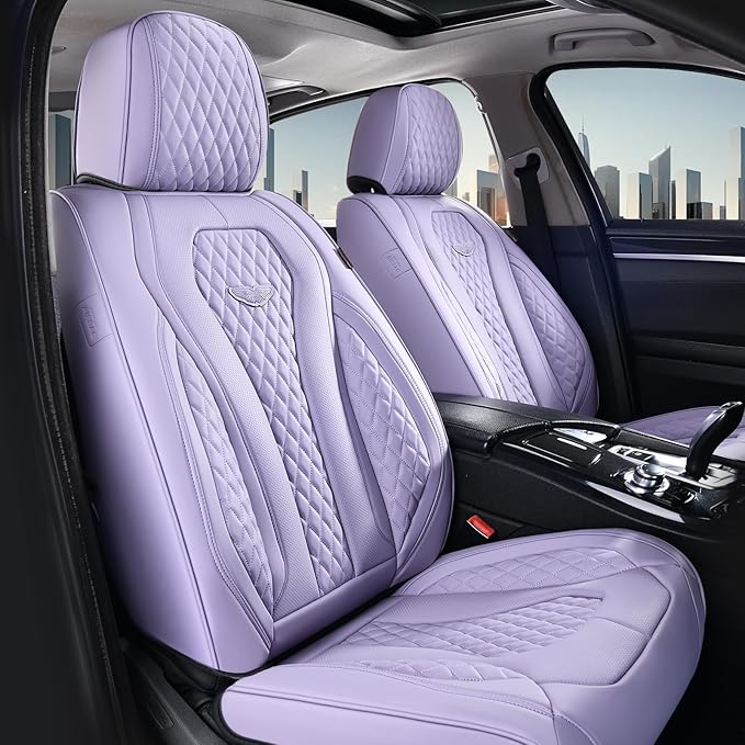 Coverado Seat Covers, Car Seat Covers Front Seats, Purple Car Seat Cover, Luxury Car Seat Covers, Seat Cushion, Front Car Seat Covers Leatherette Car Seat Protector