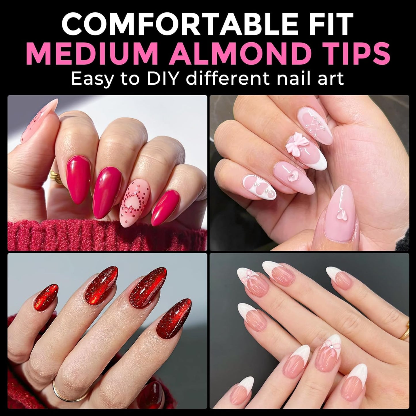 Extra Short Square Fake Nails | 216pcs Gel Tips | Full Cover Acrylic for DIY