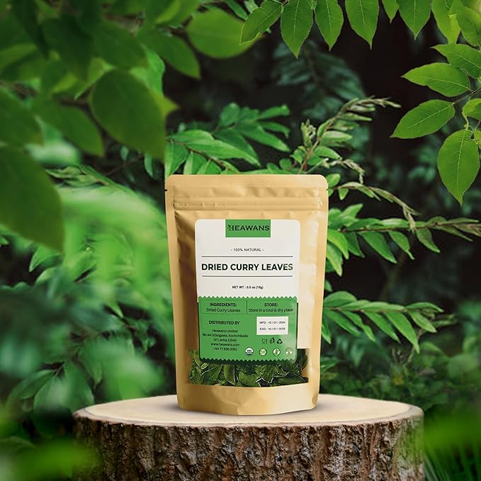 Organic premium grade air dried curry leaves ( not broken or crushed )