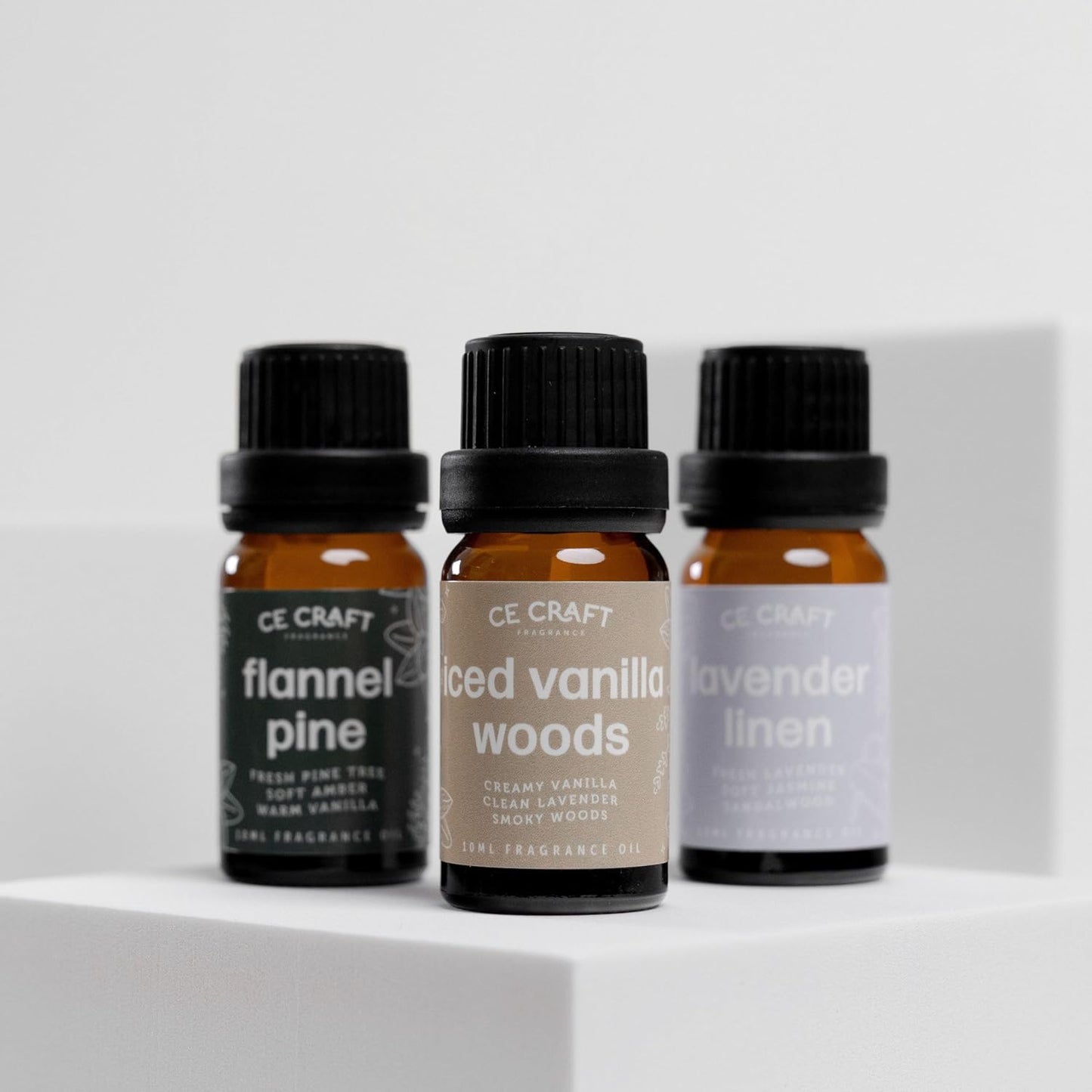 CANDECraftCo Premium Fragrance Oil – Diffuser Oils Fragrances Scented for Home, Candle Soap Making Supplies, Aromatherapy Blends for House (0.34 Fl Oz) (2-Pack, Vanilla Oak)