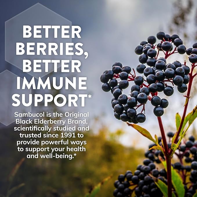 Sambucol Black Elderberry Cough Relief Lozenges - Cough Drops for Adults, Sambucus Elderberry Lozenges, with Ivy Leaf, Cough & Mucus Relief, Immune Support, Berry Eucalyptus - 24 Count, 1 Pack