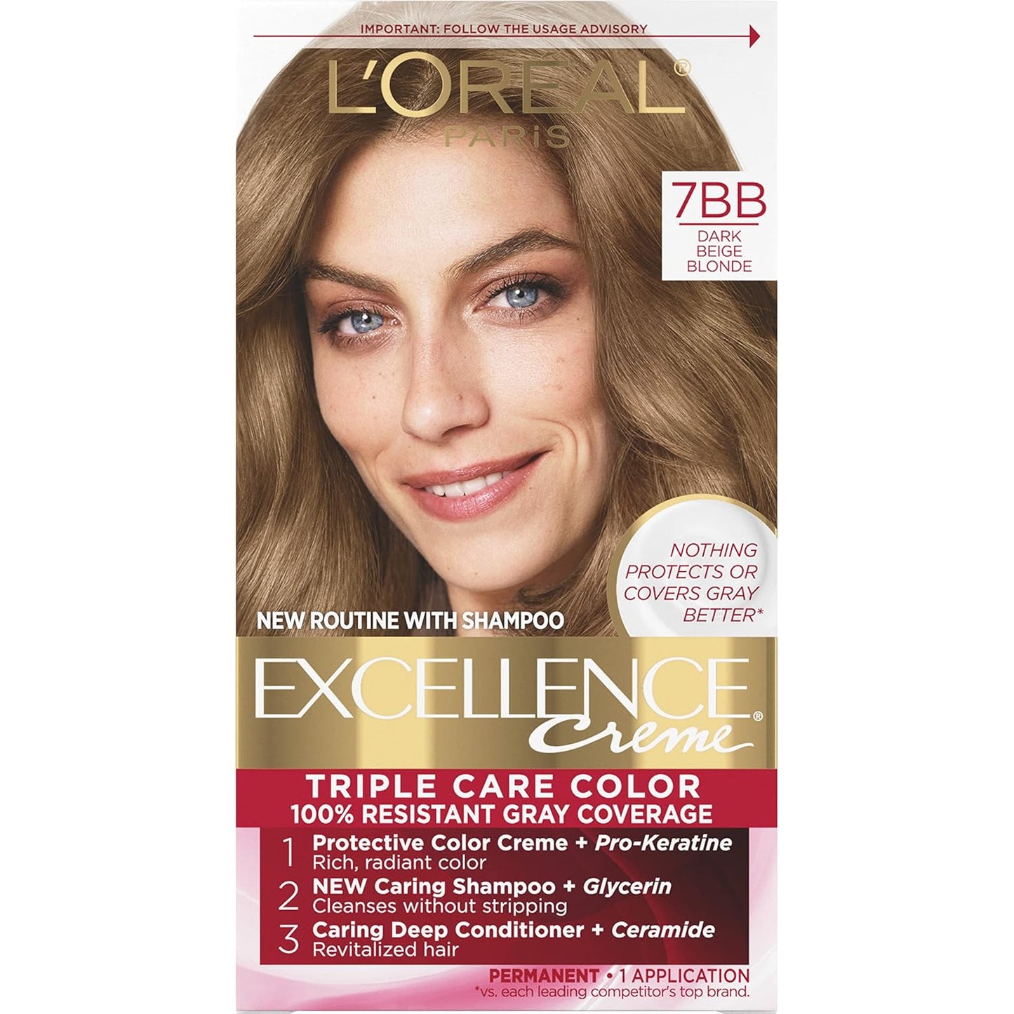 L'Oreal Paris Excellence Crème 9A Light Ash Blonde Hair Color | Gray Coverage, 8 Weeks