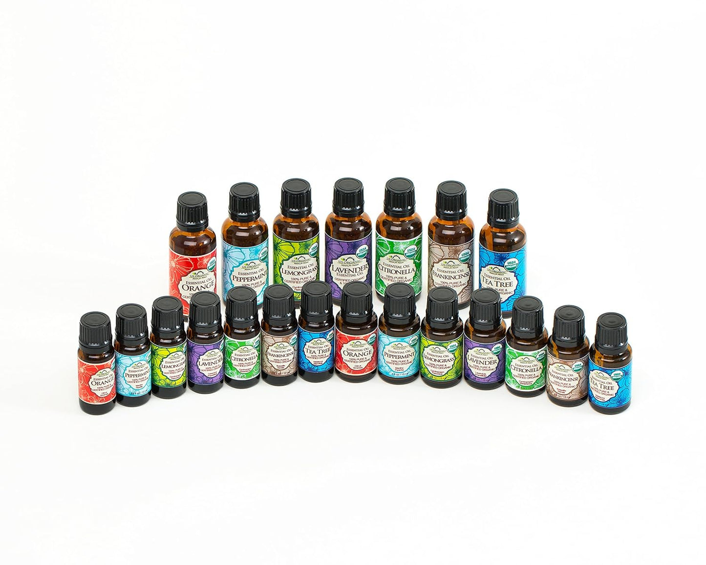 US Organic 100% Pure Peppermint Essential Oil - USDA Certified Organic - 10 ml Pack of 2 - w/Improved caps and droppers (More Size Variations Available)