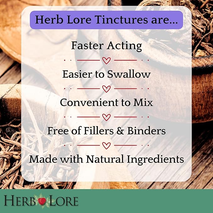 Herb Lore Valerian Root Tincture - Organic Liquid Extract Drops - Natural Herbal Sleep Aid for Kids & Adults - Alcohol Free (4 fl oz)