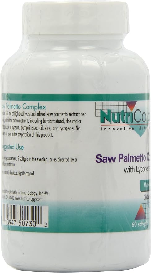 Nutricology Saw Palmetto Complex, Softgels, 60-Count