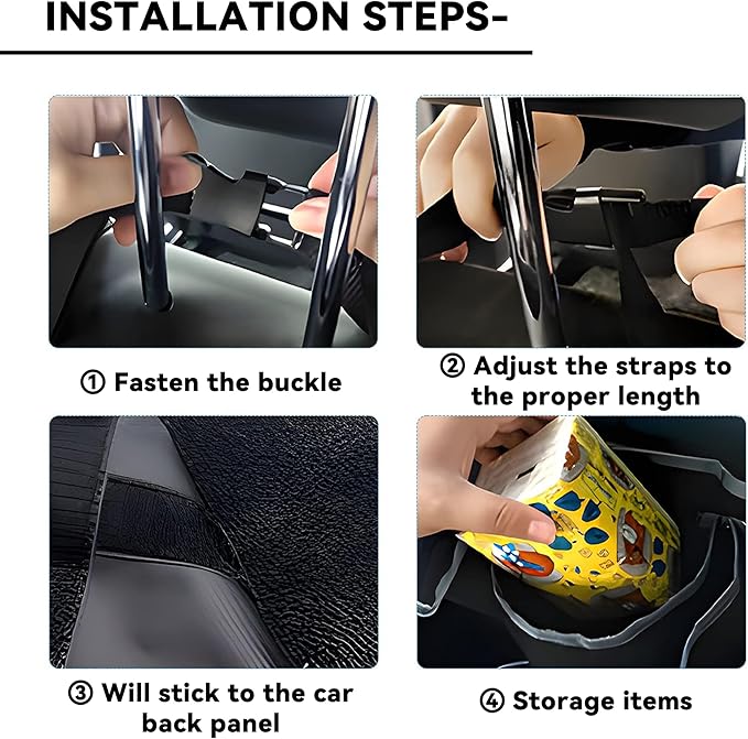 Car Trunk Organizer, Backseat Hanging Large Storage with Adjustable Straps,Waterproof PVC Collapsible Cargo Bag, Car Interior Accessories for Auto SUV MPV (Green)