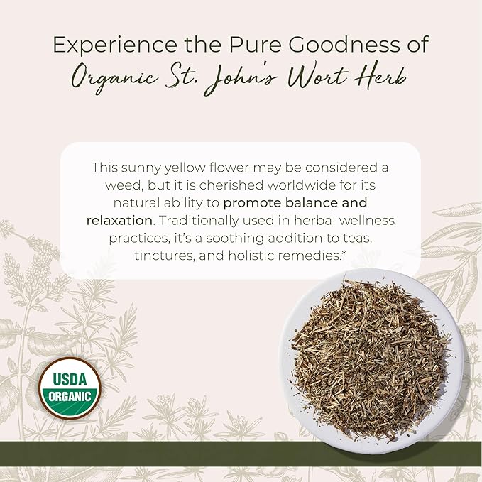 St. John'S Wort Herb C /S Organic 1 Lb (453 G) - Starwest Botanicals
