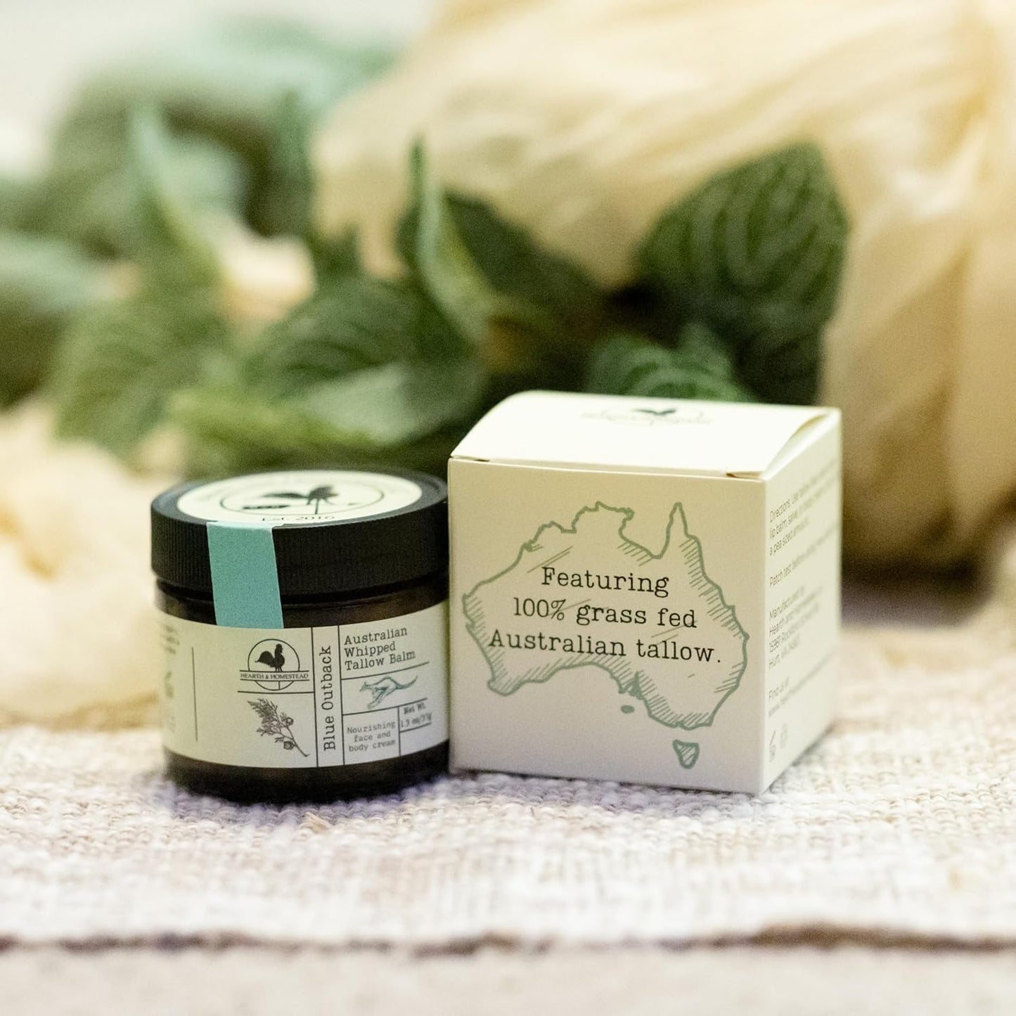 Handmade Coffee Vanilla Whipped Tallow Balm | Organic Body Butter - 1.3 Oz