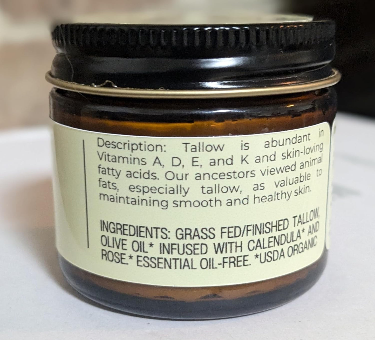 Handmade Coffee Vanilla Whipped Tallow Balm | Organic Body Butter - 1.3 Oz