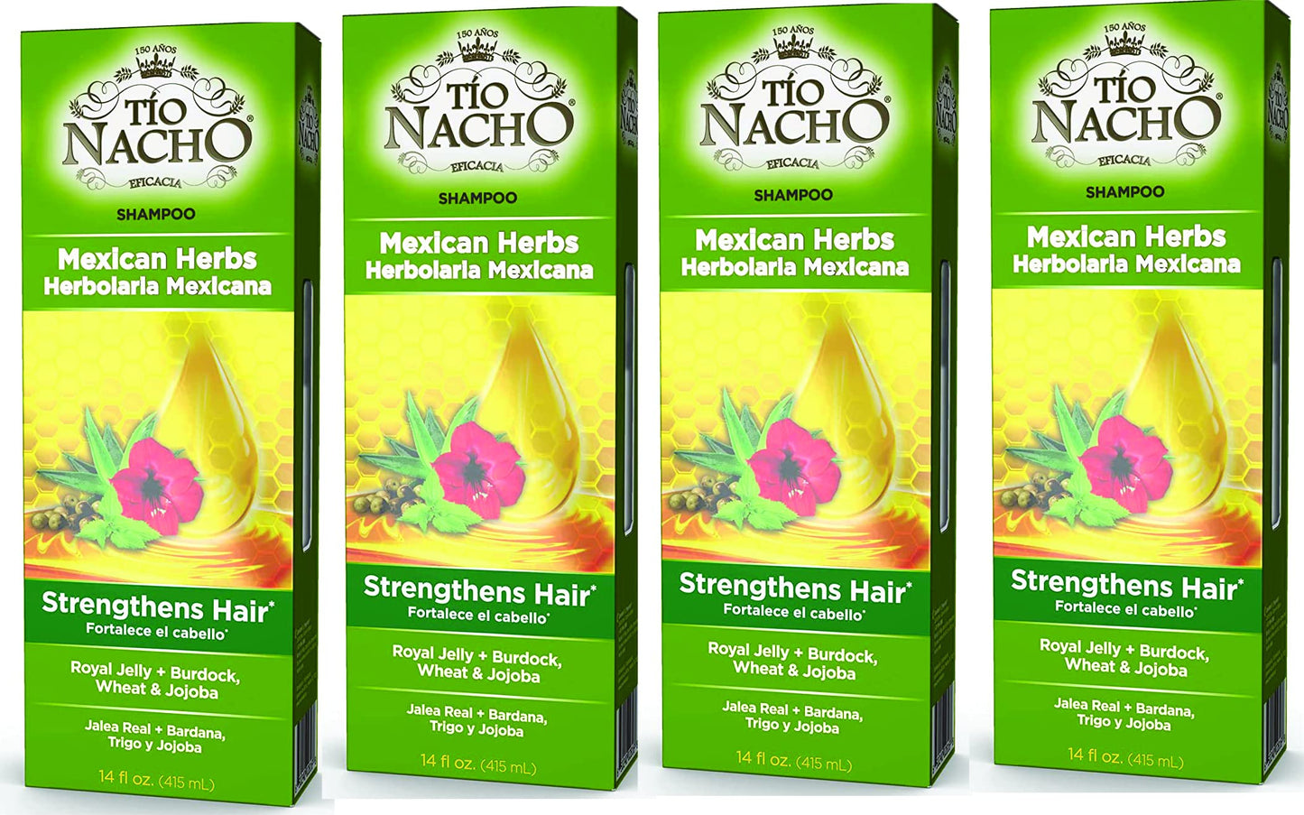 Tio Nacho Mexican Herbs Shampoo 14 Oz (Pack Of 4)