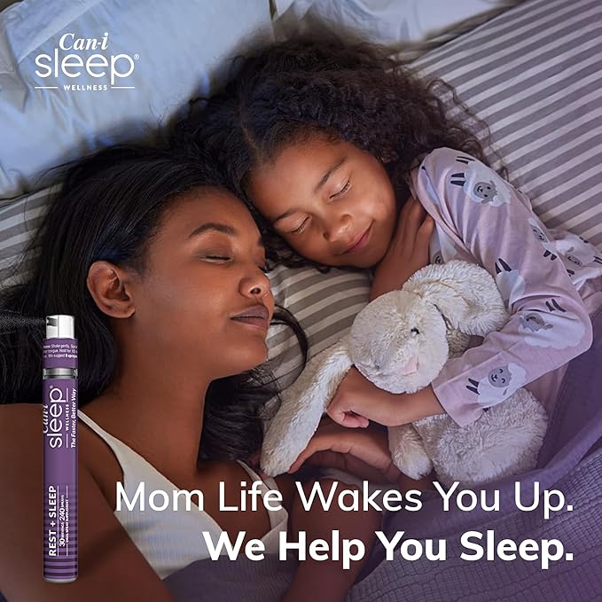 Can I Sleep Fast-Acting Vitamin Spray, Natural Sleep Support Advanced Formulation, Melatonin, 5-HTP, and GABA. Sublingual Dream Water Sleep Spray (2 Pack - 60 Servings) by Can-i Wellness